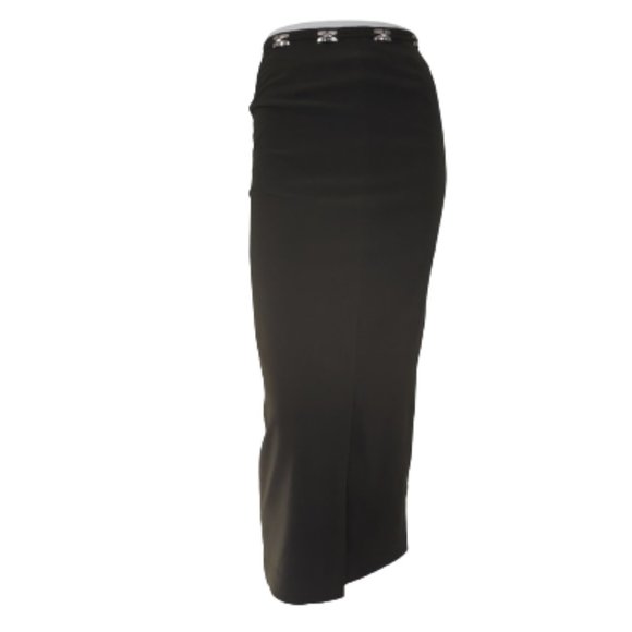 Vintage Ju Ju be Army Green 2 piece skirt suit with faux fur collar - Picture 5 of 14